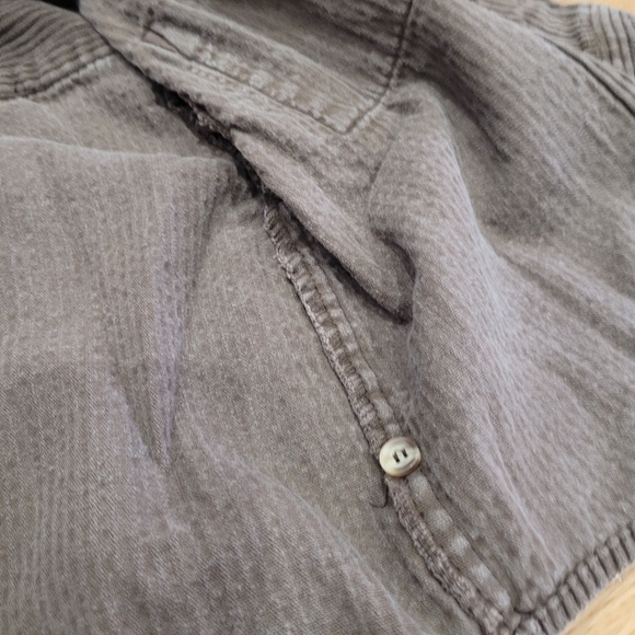 Vtg ROOTS corduroy button-up shacket toddler shirt - Picture 2 of 9